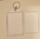Rectangle Blank Acrylic Photo Picture Frame Keyring Keychain DIY Key
