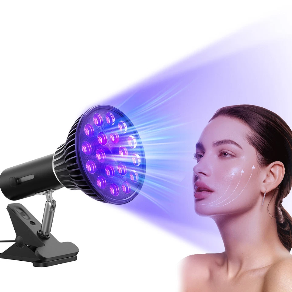Facial Tanning Therapy Light Sun Solarium Purple Lamp Face Tanner Bronzer Skin - image 1 of 4