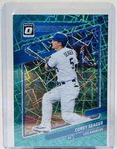 Corey Seager 2021 Donruss Optic #134 Teal Velocity Prizm Los Angeles Dodgers/35 - Imagen 1 de 2