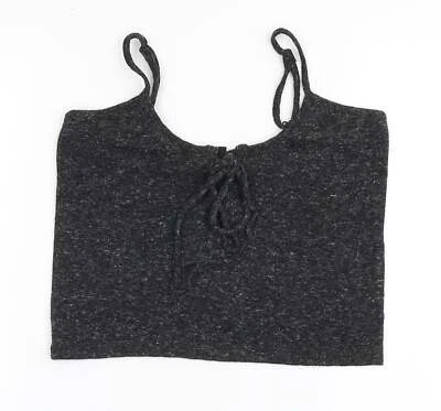 FACTORIE Womens Grey Polyester Blend Cropped T-Shirt Size S - image 1 of 4