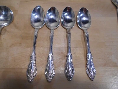 4 Oneida Community Silverplate SILVER ARTISTRY Pattern Teaspoons 8210 - Image 1 of 3