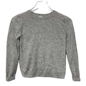 COS Kids Wool Sweater Gray Back Bow Marled Round Neck Size 6 / 8 - Picture 1 of 5