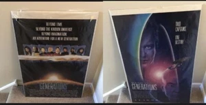 Star Trek Generations 1994 Movie 2 Rolled Posters Kirk & Picard - Picture 1 of 13