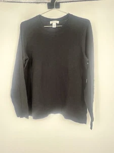 Damen Nordstrom Signature Langarm T-Shirt schwarz Größe L - Bild 1 von 6
