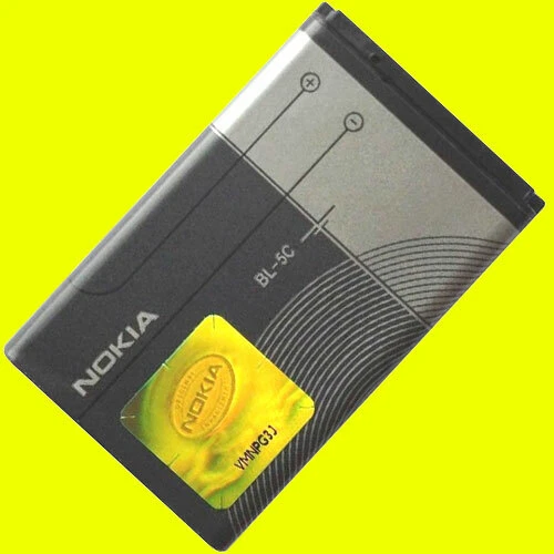 ORIGINAL NOKIA BL-5C BL5C AKKU 3110 6030 6230 6230i 6680 E50 N70 N91 6600 C2-01 - Bild 1 von 3