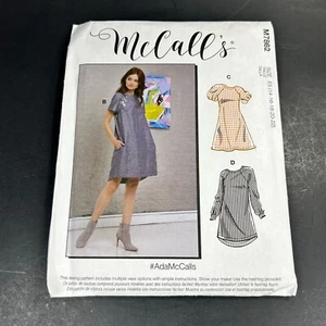 Vestido recto moderno McCall's M7862 Misses sin cortar talla 14-22 - Imagen 1 de 4