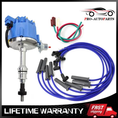 HEI Ignition Distributor &Wire&Pigtail for Ford 351C 351M 400 429 460 w/65K Volt - Image 1 of 4