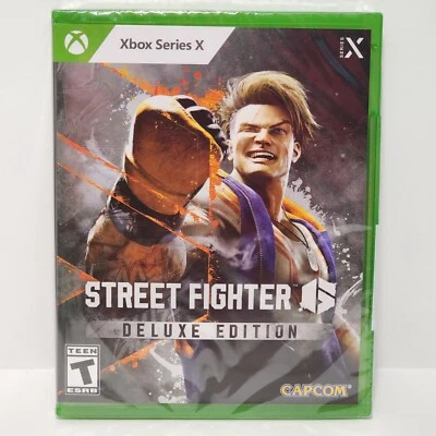 Street Fighter 6 Deluxe Edition  Xbox Series X Brand New Factory Sealed Capcom - Image 1 of 4
