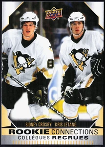 SIDNEY CROSBY & KRIS LETANG - 2023-24 UD Tim Hortons Duos Rookie Connections - Picture 1 of 2