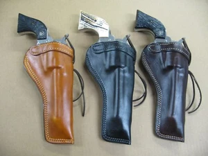 AZULA Leather Strong Side Single Action Revolver Holster For..Choose Gun Model B - Picture 1 of 9