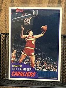 BILL LAIMBEER 1981-82 TOPPS #74 CLEVELAND CAVS ROOKIE VINTAGE BASKETBALL CARD RC - Foto 1 di 2