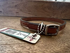 16”  Leather Dog Collar Circle T   1104  NWT (A1) - Picture 1 of 5