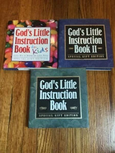 3 Pack -God's Little Instruction Book I + II: + For Kids - HARDCOVER DUST JACKET - Picture 1 of 6