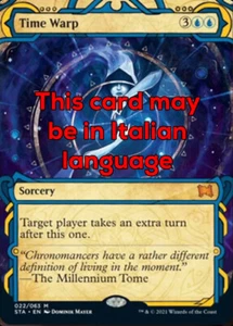 MTG TIME WARP FOIL EXC - DISTORSIONE TEMPORALE - STA IT - MAGIC - Imagen 1 de 1