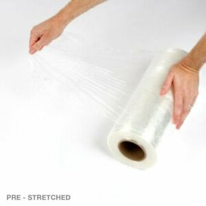 15"x2000 FT Roll 80 Gauge Thick Pre Stretch Moving Packing Wrap Shrink Film 4 PC