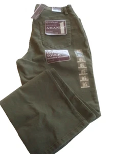 Pantalones de mezclilla para dama oliva adelgazantes talla G 8 Ave. G. Vanderbilt nuevos - Imagen 1 de 2