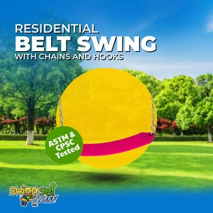 JUEGO SWING STUFF CINTURÓN RESIDENCIAL PREMIUM ASIENTO ROSA CON CADENAS Y GANCHOS 0126 - Imagen 1 de 9