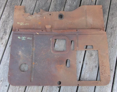 1939 1940 1946 VINTAGE CHEVROLET GMC TRUCK FLOOR PAN ACCESS PANELS INSERT ORIG - Image 1 of 4