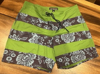 Reyn Spooner Mens Blue Green Size 38 Boardshorts Hawaiian Ocean Islands - Image 1 of 4