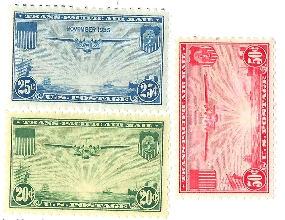 EAS_STAMPS US AIR MAIL #C-20- 22 MNH SCV $21.40 - Image 1 of 1