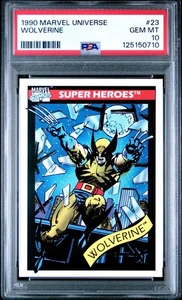 1990 MARVEL UNIVERSE WOLVERINE #23 PSA 10 GEM MINT - Picture 1 of 2