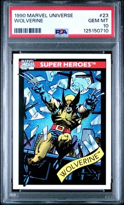 1990 MARVEL UNIVERSE WOLVERINE #23 PSA 10 GEM MINT - Image 1 of 2