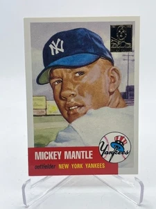 1996 TOPPS MICKEY MANTLE COMMEMORATIVE REPRINT #3 1953 TOPPS YANKEES - Picture 1 of 1