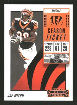 Joe Mixon 2018 Panini Contenders #80 Cincinnati Bengals - Image 1 of 2