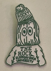 Slippery Rock University The Rock "Rocky" Plastic Lapel Hat Pin Pinback Tie Tac - Picture 1 of 2
