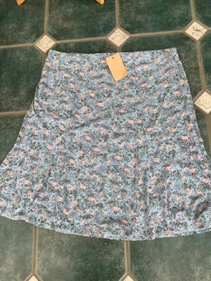 new tags cotton traders printed burn out skirt uk 24 RRP £32 pull on jersey - Image 1 of 4