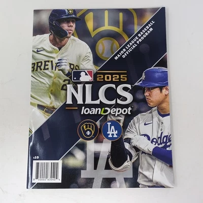2025 NLCS Dodgers Vs. Brewers Official Program MLB NEW Ohtani LAD Ships Today - Image 1 of 4