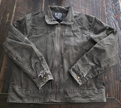 Kuhl Jacket Mens XXL Gray Burr Gun Metal Vintage Patina Dye Distressed Coat - Image 1 of 4