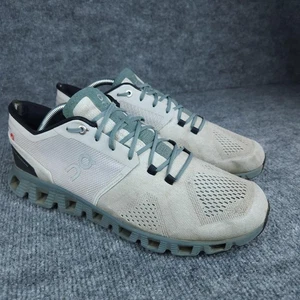 On Running Cloud X Shoes Mens Size 9.5 Gray Green Helion CloudTec Swiss Sneakers - Picture 1 of 20