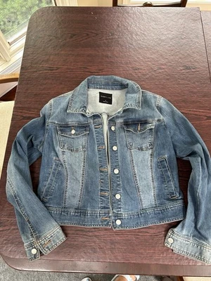Chaqueta Denim Rosa Celebridad Tareas Abrigo Talla Grande Azul Jean Abotonada Vaquera Foto 1 de 4