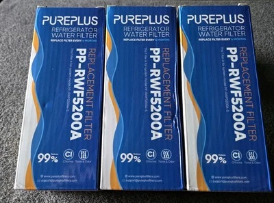 (3) PUREPLUS PP-RWF5200A Water Filter Replacement GE XWF Refrigerator New - Image 1 of 4