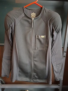 Knox schwarze Stretch Mesh Weste mit Rüstung an den Ellbogen Schultern und Rücken, - Bild 1 von 8