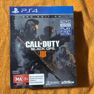 CALL OF DUTY BLACK OPS 4 PRO EDITION Sony Playstation 4 game Brand New & Sealed - Picture 1 of 3