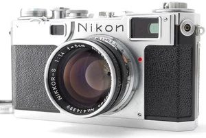 [Opt MINT] Nikon S2 Rangefinder Camera Nikkor S 5cm 50mm F/1.4 Lens from JAPAN - Picture 1 of 24
