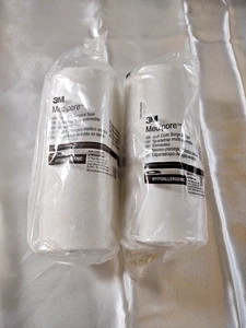 2 New Rolls 3M Medipore Soft Cloth Surgical Tape | 6 in x 10 yd Per Roll - Picture 1 of 9