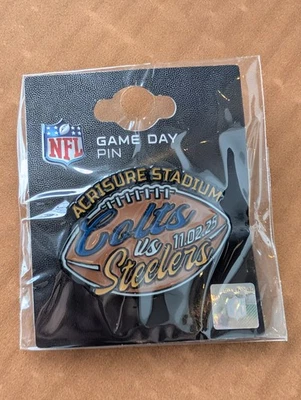 Pittsburgh Steelers V Indianapolis Colts 11/02/2025 Acisure Stadium Game Day Pin - Image 1 of 2