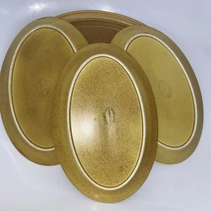 Dinner Plate Portmeirion pottery Meridian saffron Oval x 4 Susan Williams-Ellis - Picture 1 of 7