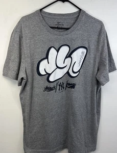Nike New York Yankees Graffiti Arte NYC Bronx MLB Camiseta Gris Adulto XL Béisbol - Imagen 1 de 8