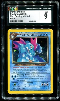 CGC 9 Dark Feraligatr Holo Rare Neo Destiny 2002 Pokemon Card #5 - Image 1 of 2