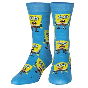 Spongebob Socks All Over Fun Print Novelty Crew Socks for Men - Picture 1 of 3
