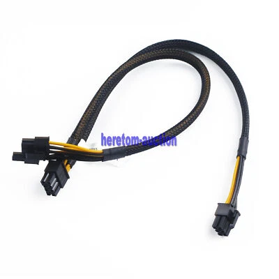 8pin to 6+8pin GPU Power Cable for Dell PowerEdge T440 T640 Server 35CM - Image 1 of 4