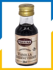 Vanilla Essence 12 x 28ml Preema - Allergen free - Halal -Vegitarian - UK seller - Picture 1 of 2