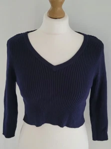 Seraphine Amy Knitted Bodice Maternity and Nursing Jumper , Navy BNWT RRP £65 - Picture 1 of 11