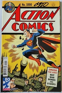 SUPERMAN ACTION COMICS #1000 MICHAEL CHO 1940er VARIANTE SIGNIERT + COA 2018 NM - Bild 1 von 1