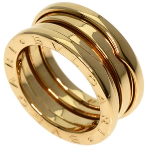 BVLGARI Ring B.zero1 2 Band #48 K18 Yellow Gold - Picture 1 of 10