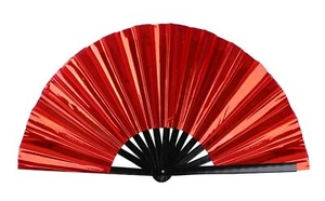 Large Holographic Folding Hand Fan for Line Dance, Boots on The Ground Fan Ra... - Picture 1 of 6
